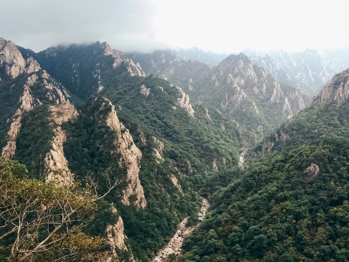 Seoraksan National Park hiking South Korea adventure trekking tour asia