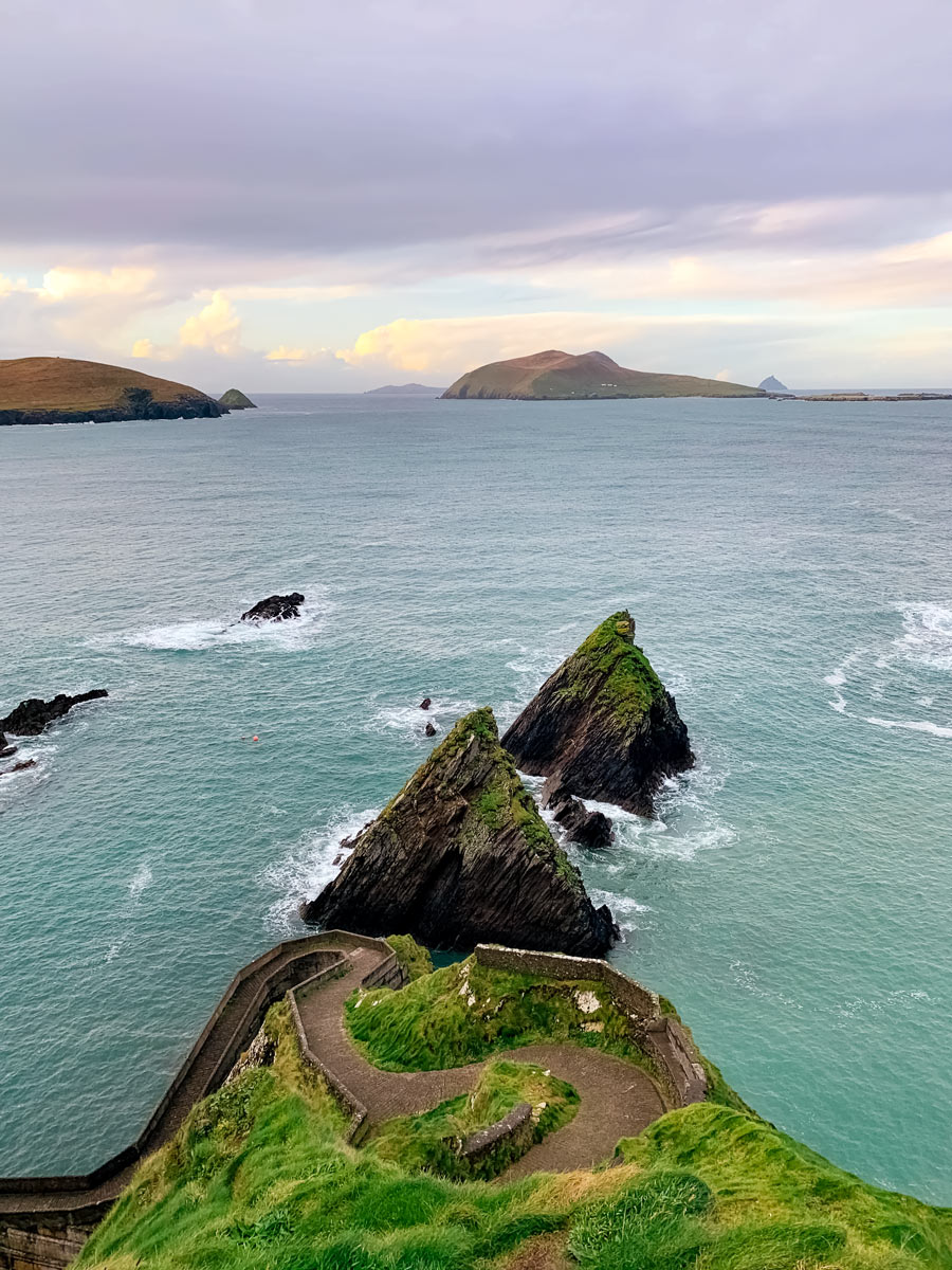 Dunquin Pier Blasket Ferry GlanlickIrish bike cycling tour Dingle Peninsula Ireland