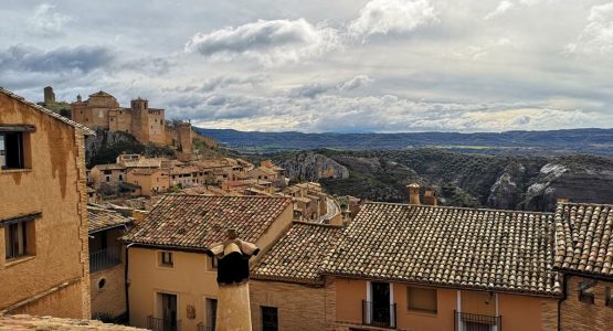 Tile roof traditional village town aragon hiking sierra de guara walking tour Spain