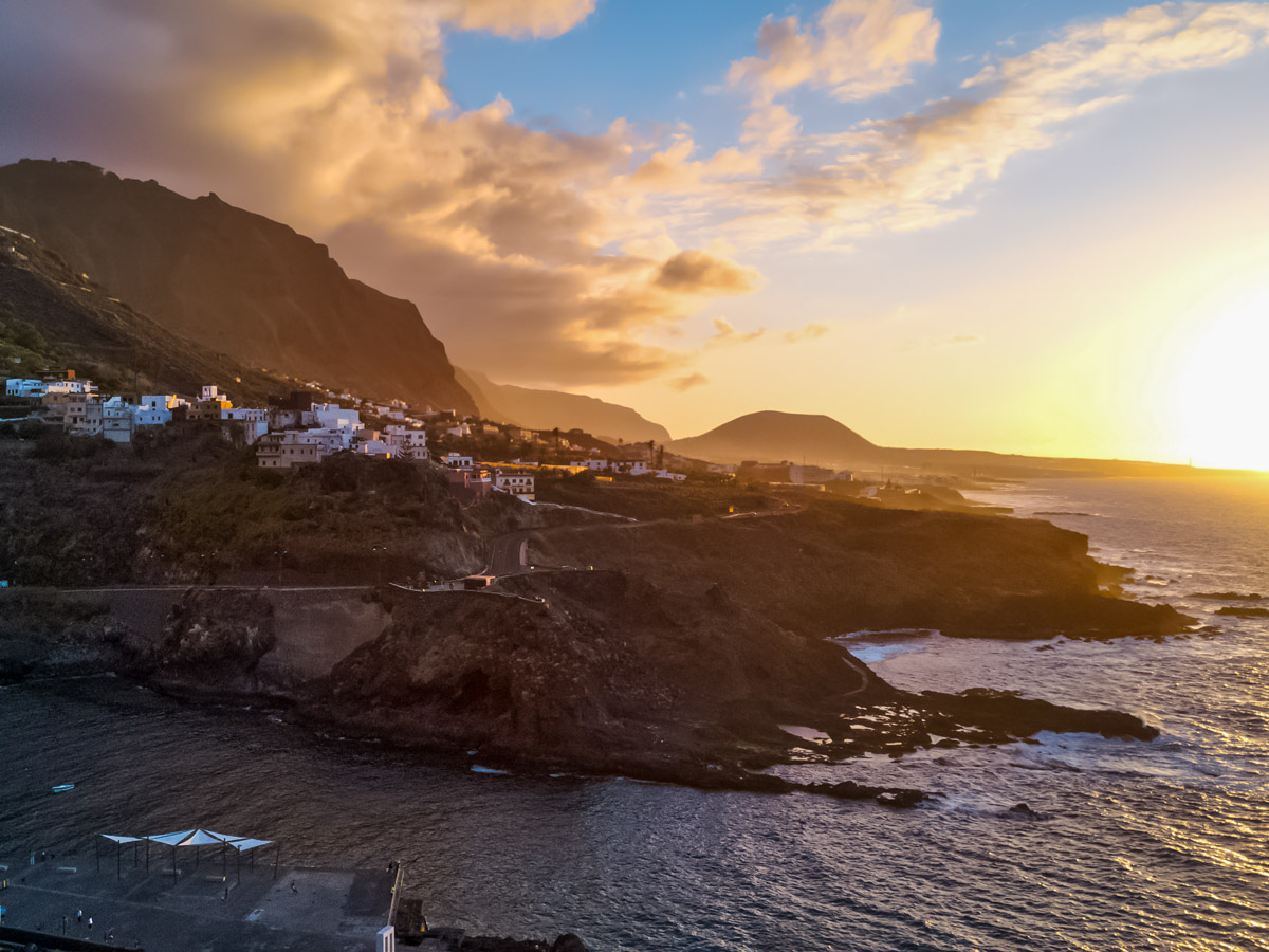 Garachico Canarias Espagne sunset walking hiking Tenerife Canary Islands Spain