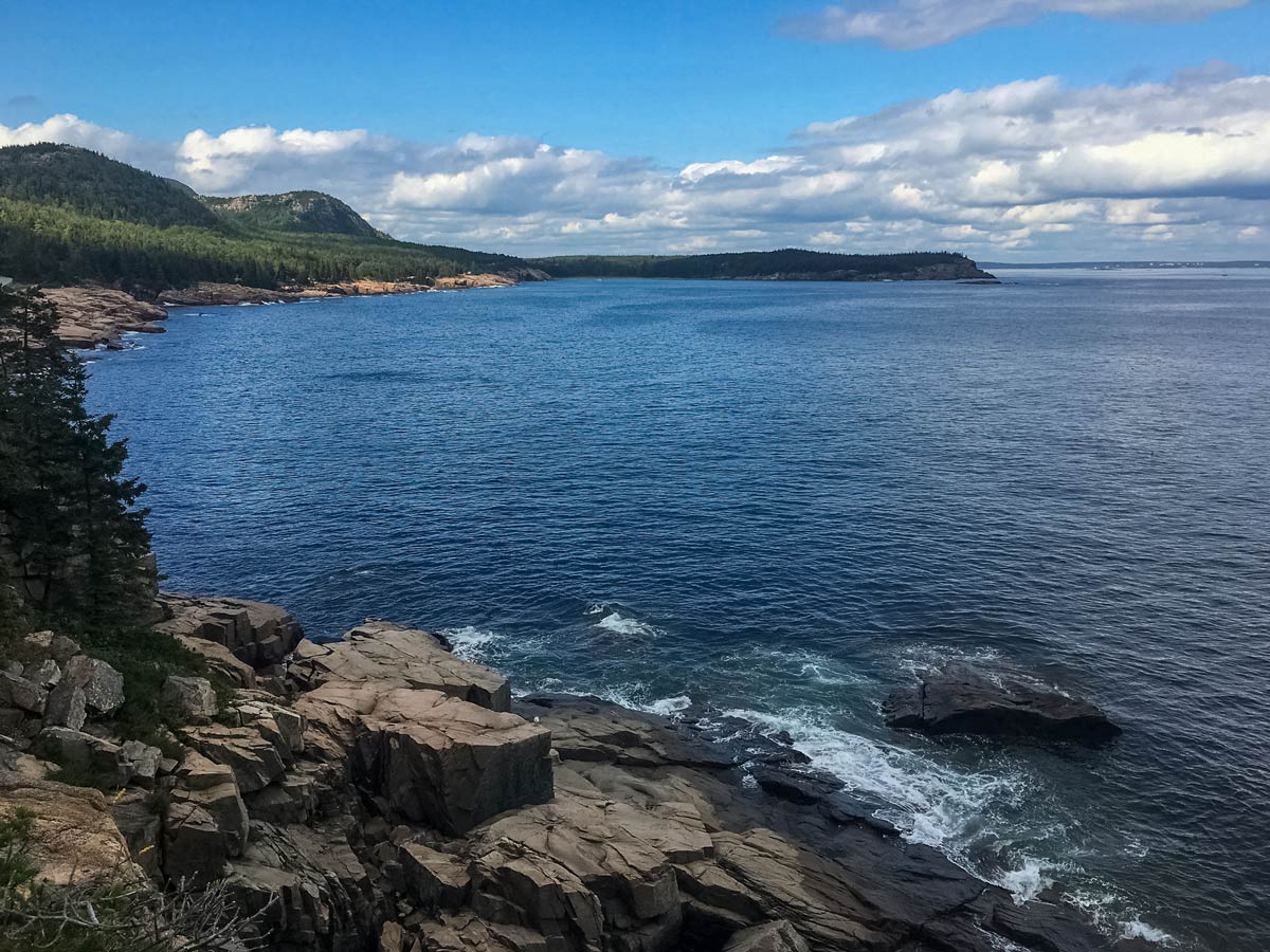 Hiking lake shores Acadia National Park Maine adventure tour