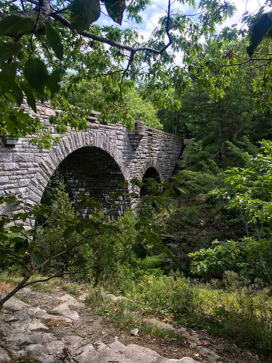 Stone arch bridge Acadia National Park Maine adventure tour