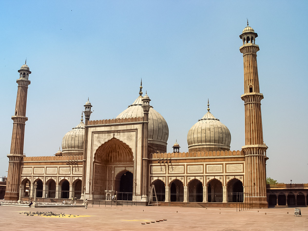 Jama Masjid mosque new delhi cycling tour Rajasthan biking India