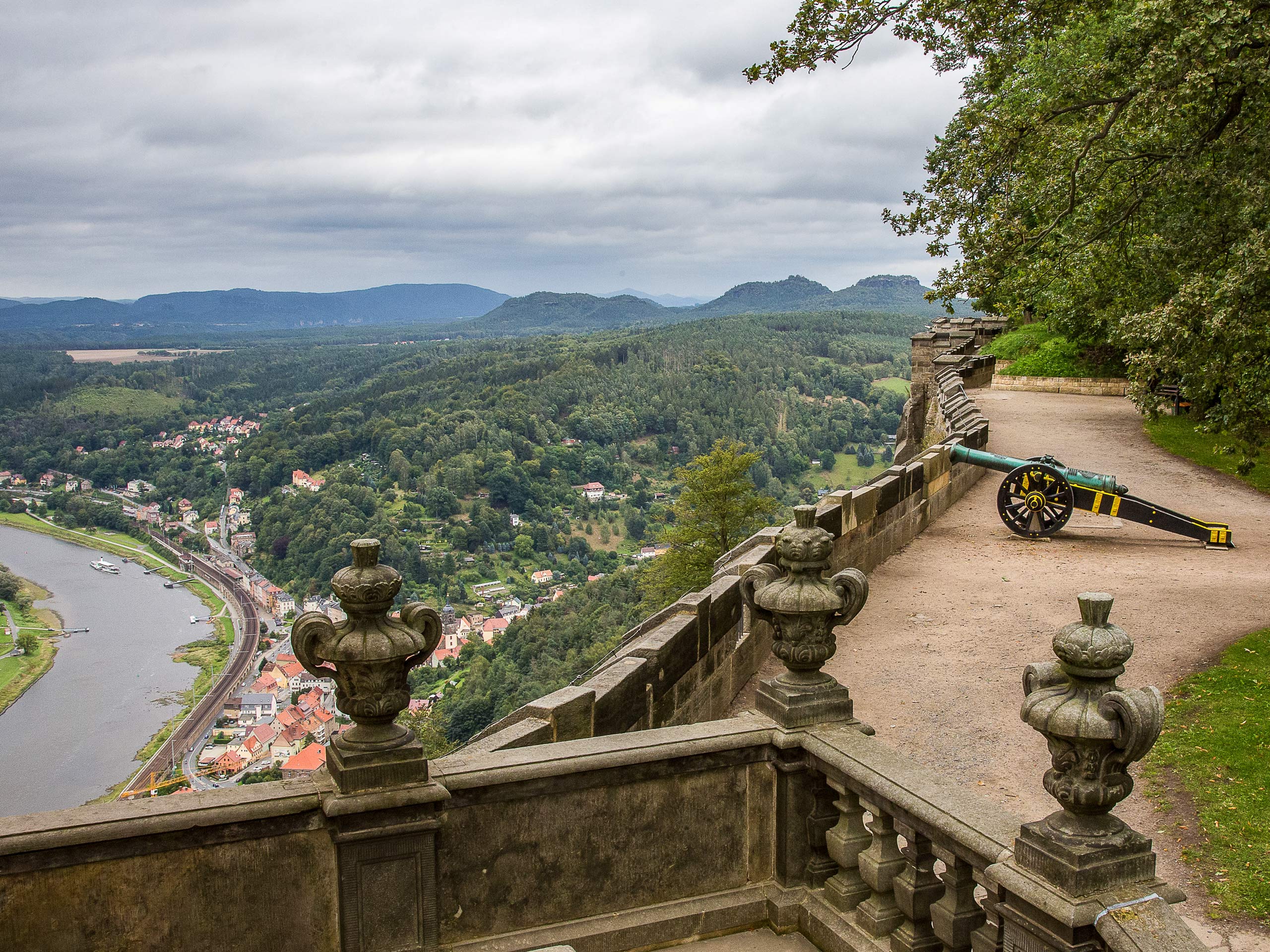 Saxon Switzerland Königstein hilltop fort