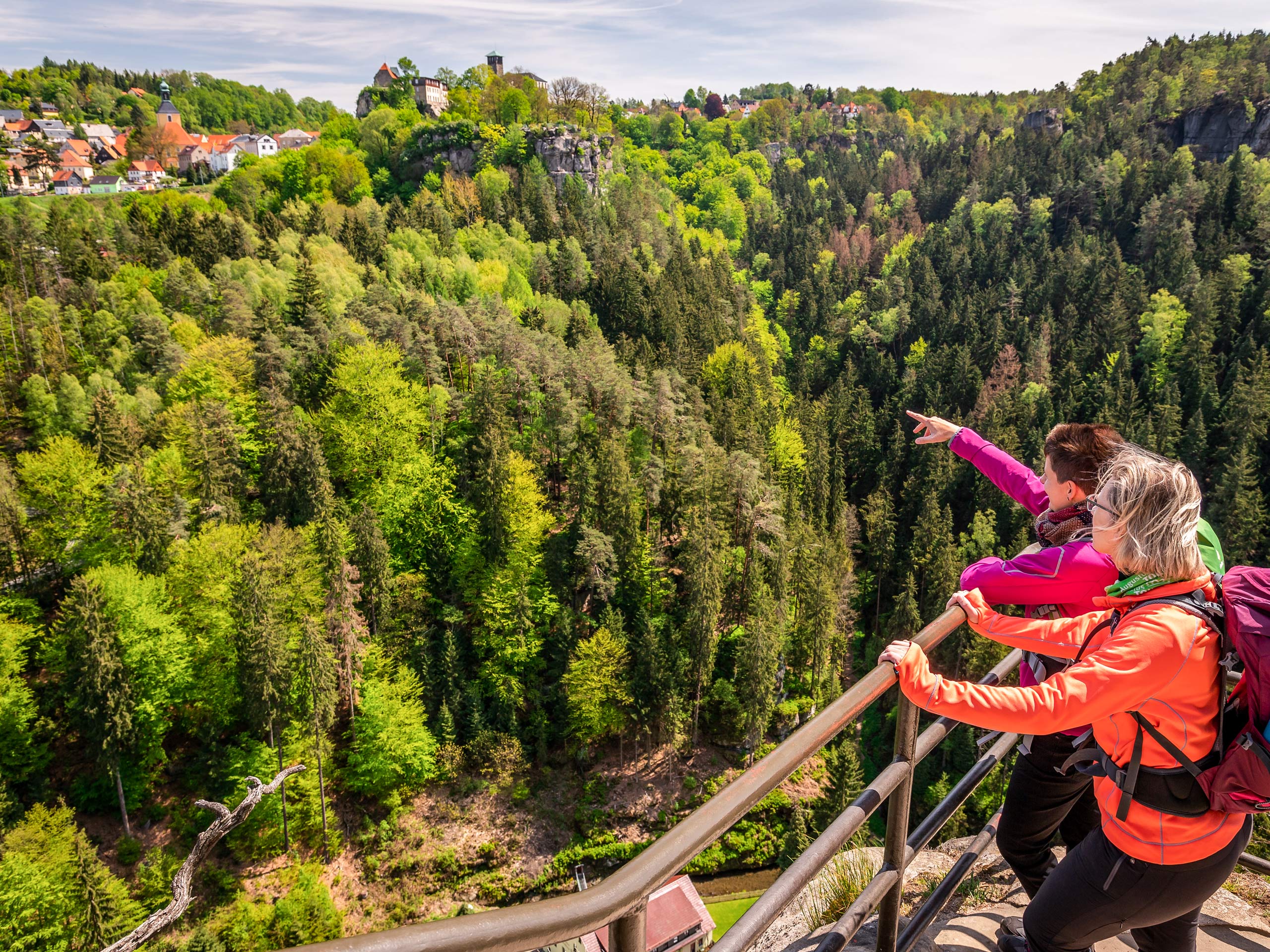 View of Hohnstein, Saxon Switzerland Elbe Sandstone mountains tour AugustusTours