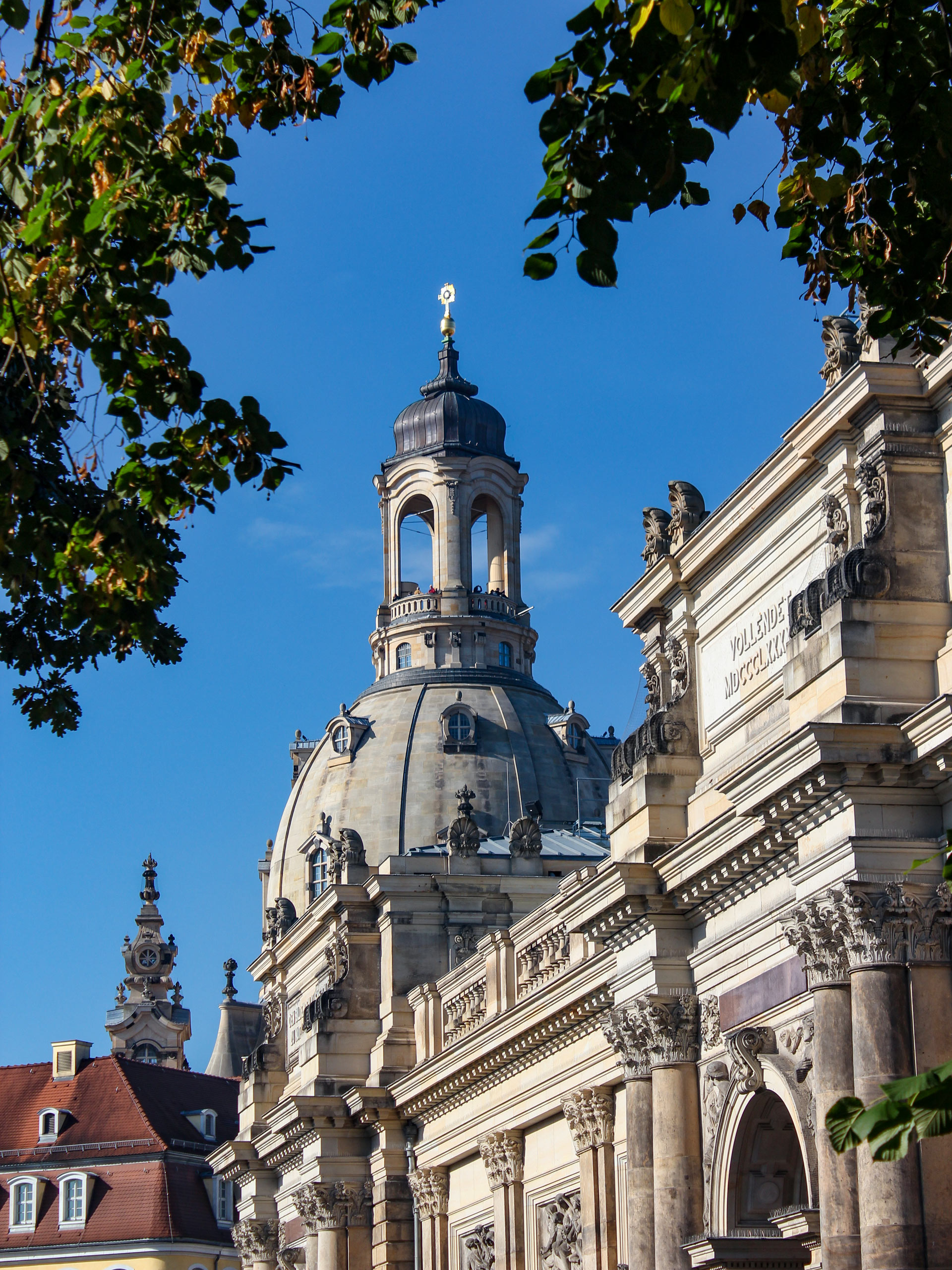 Frauenkirche square Dresden building arcitecture