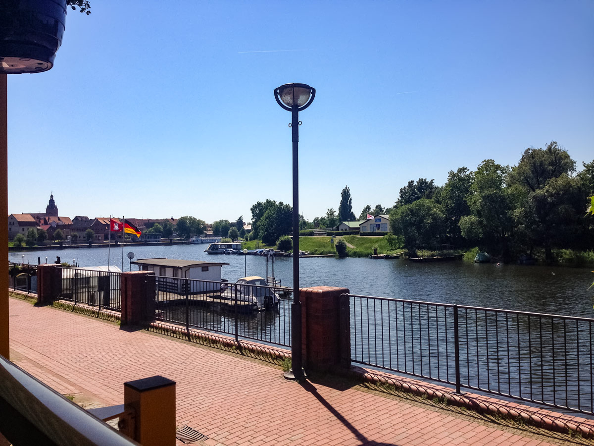 Havelberg am Elberadweg Canal in the City of Havelberg AugustusTours