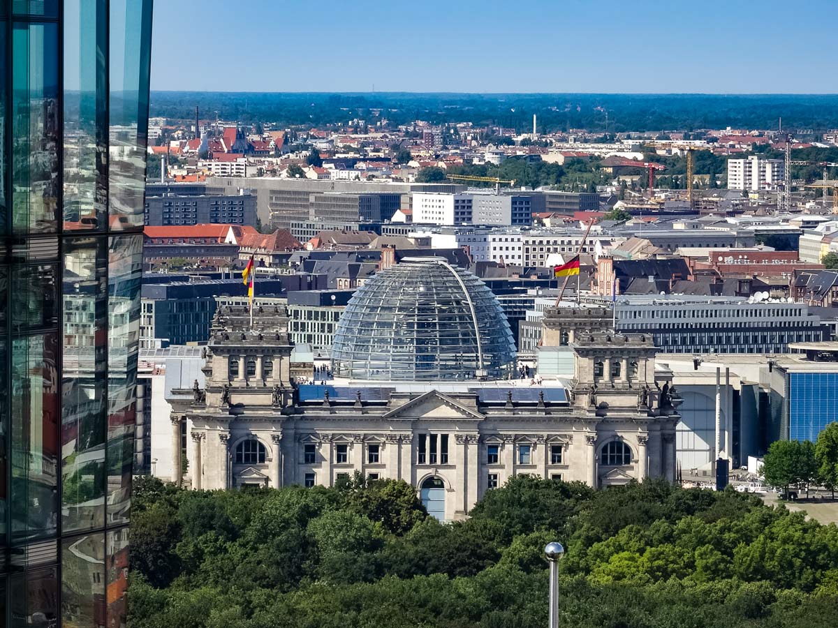 Aussicht vom Panorama Punkt Berlin View from the panorama point Berlin AugustusTours