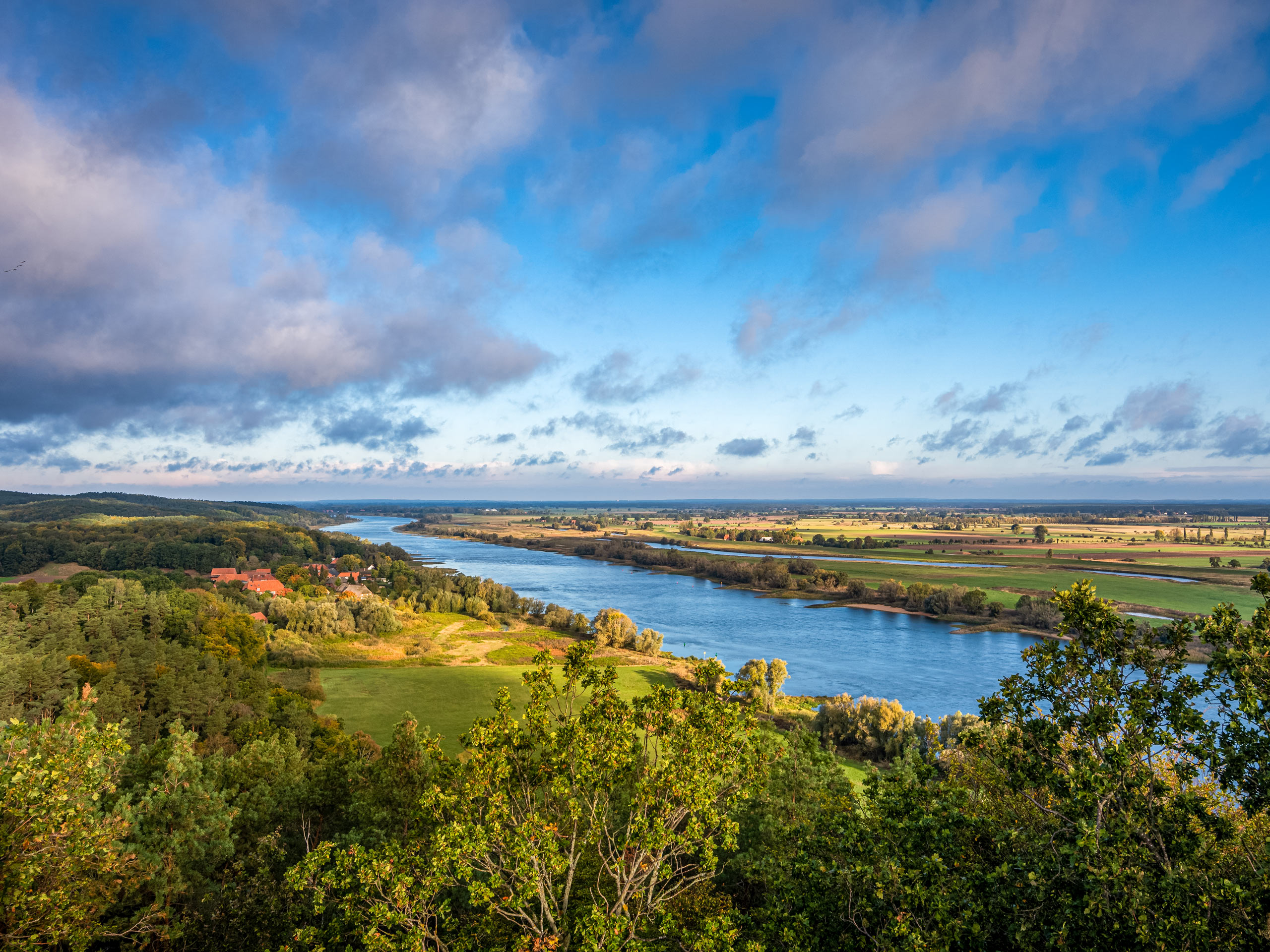 Elbe river countryside near Hitzacker