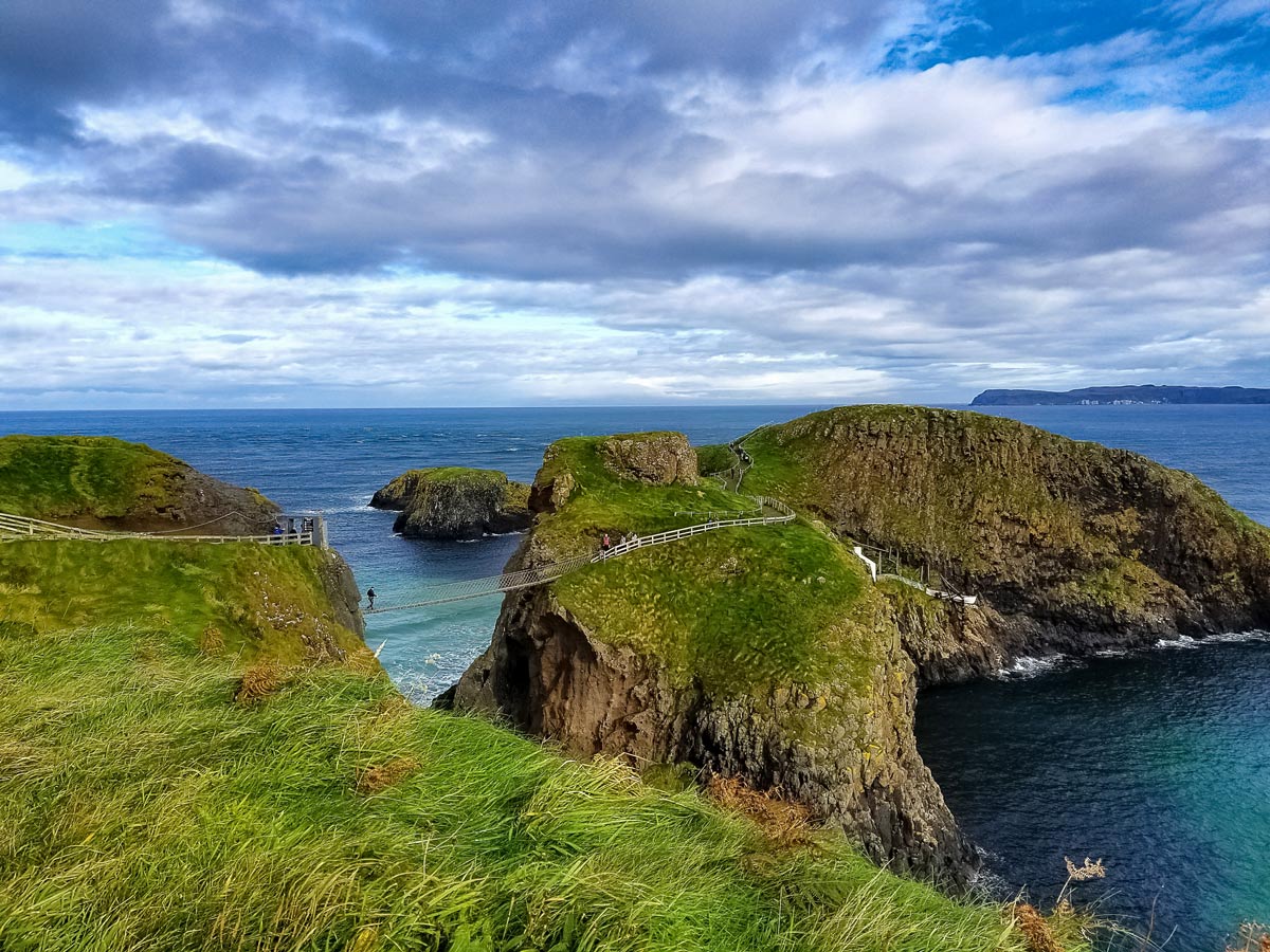 Up in Northern Ireland this tiny bridge is used to reach the island of Carrickarede