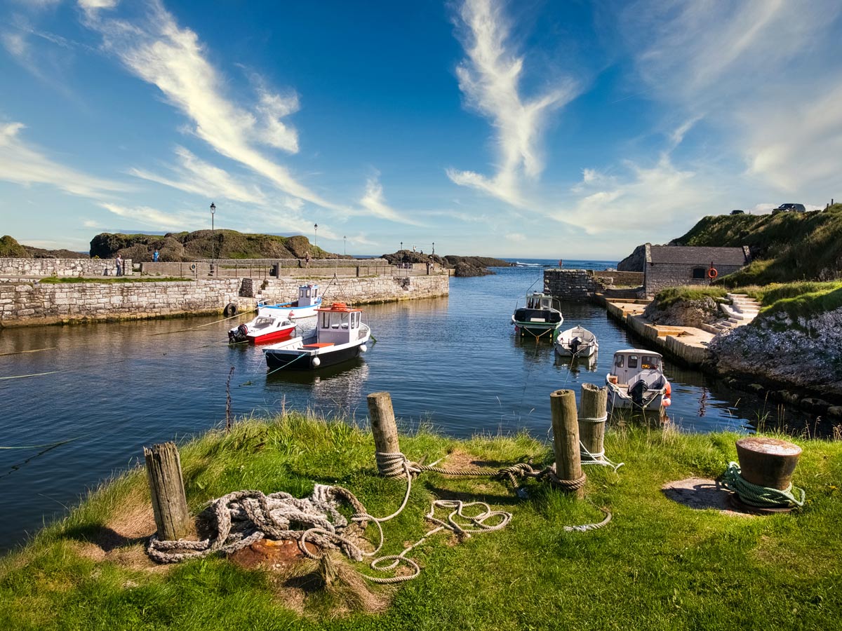 Ballintoy Harbour on the Antrim Cons of Northern Ireland