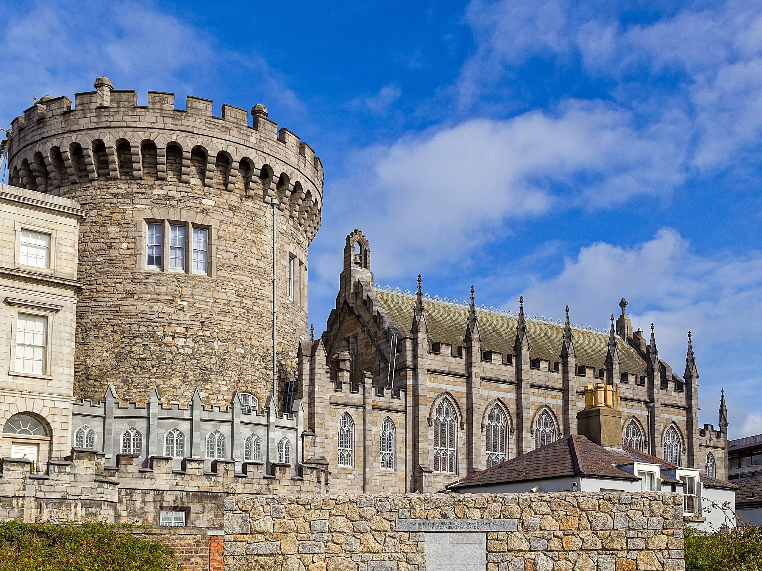 Old stone fort castle in Dublin Wicklow county Ireland