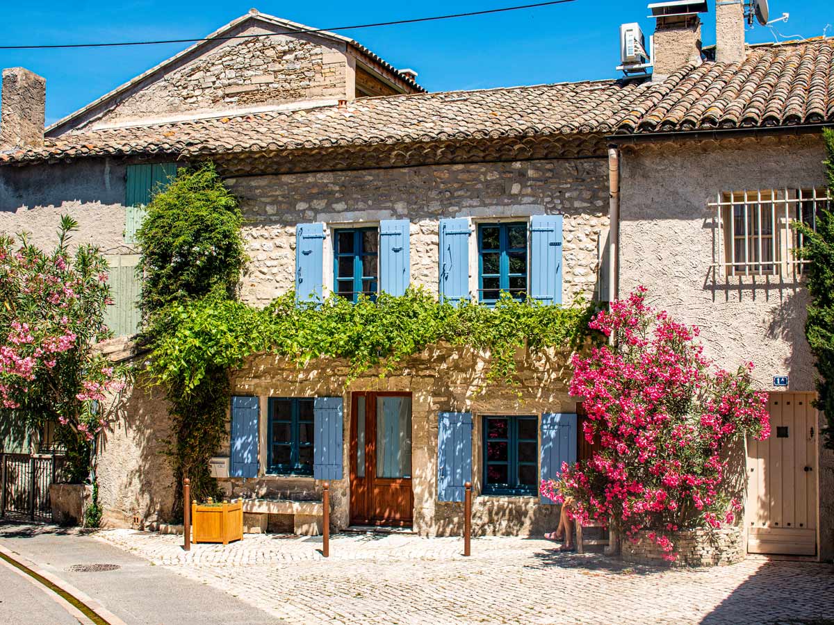 Saint Remy de Provence cottages ad cobblestone streets exploring Provence Alpilles France