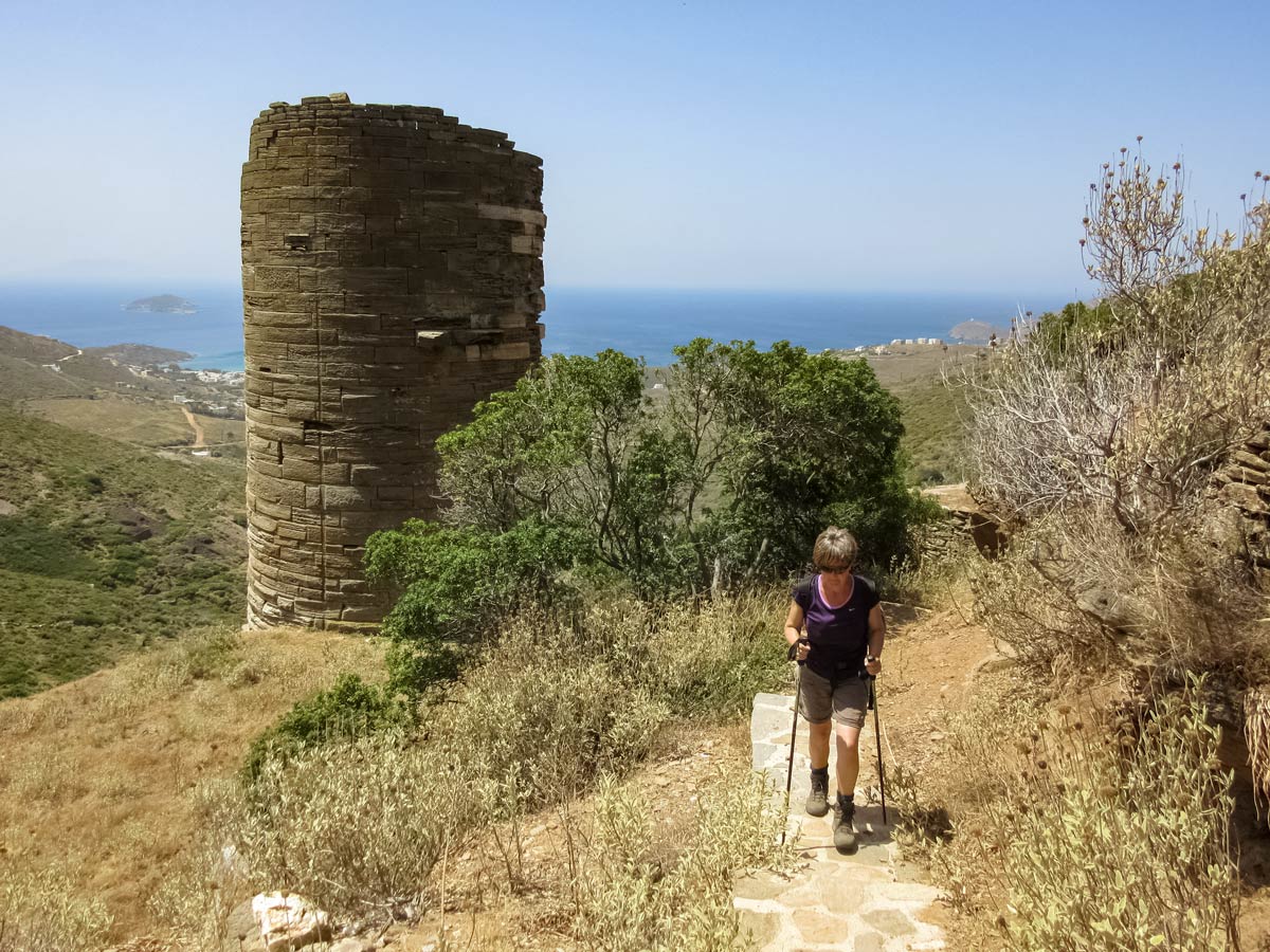 Agios Petros Hellenistic Era hiking ruins Andros pilgrimage Greece