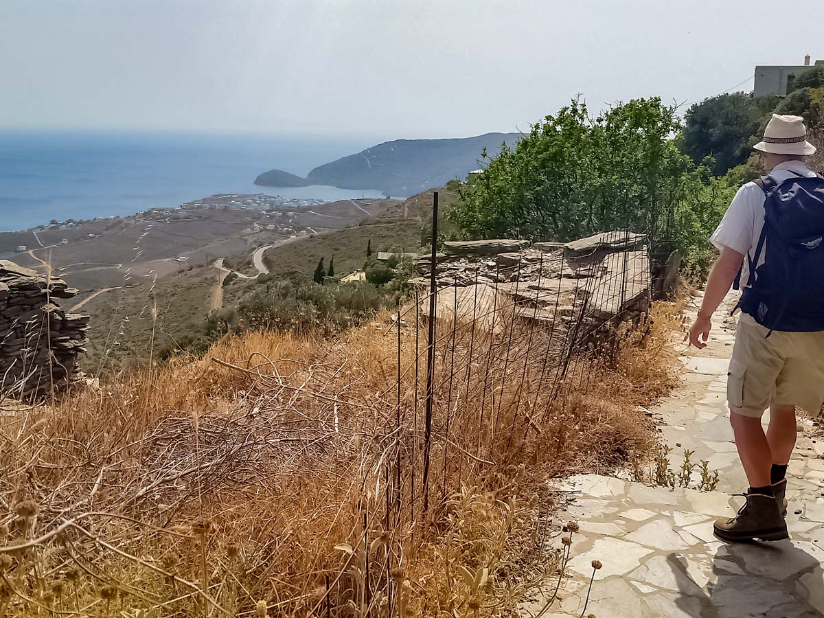 Walk from Batsi to Gavrio Andros pilgrimage Greece