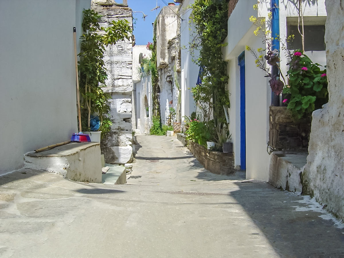 Street on Tinos andros tinos walking exploring Greece