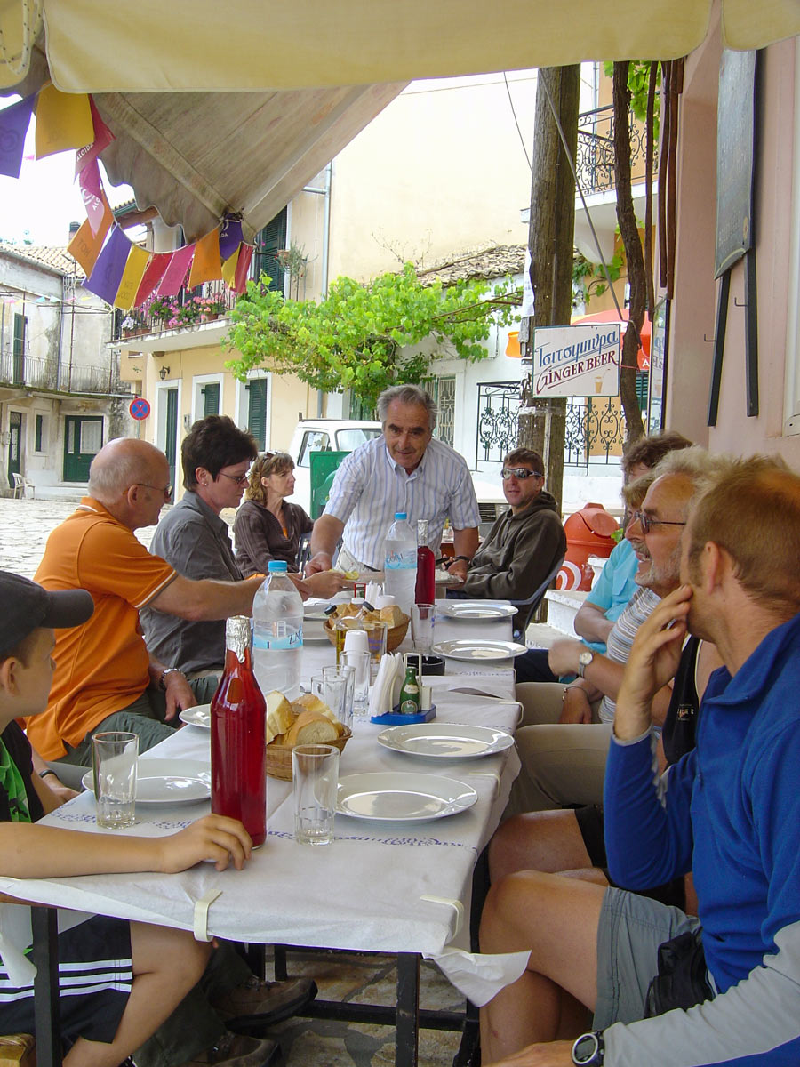 Traditional Greek food cuisine Corfu Paxos Greece adventure tour