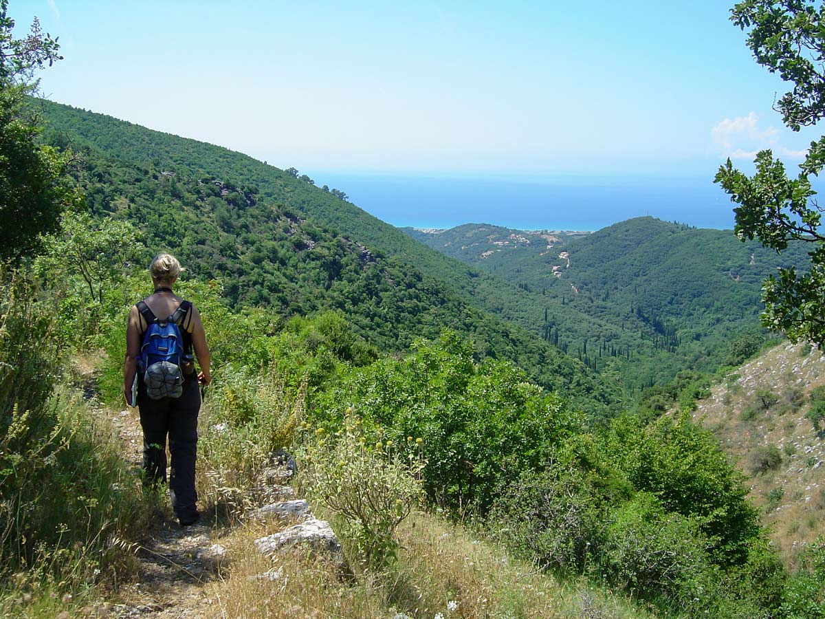 Hiking Greek Mediterranean sea Corfu Paxos Greece adventure tour