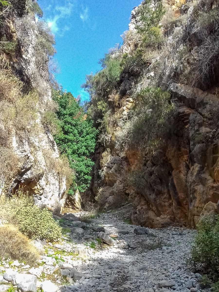 Imbros gorge Crete Greece coastline adventure tour