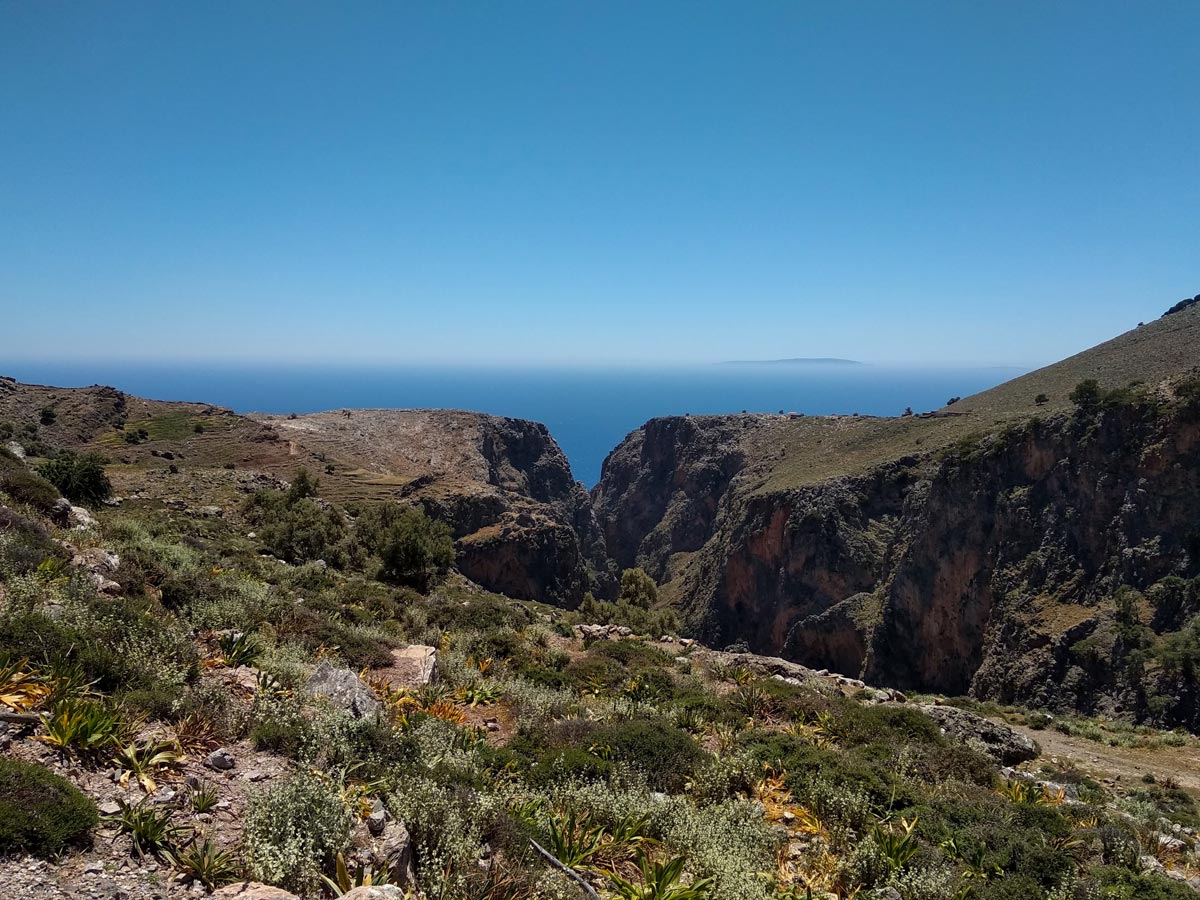 Beautiful rock formations Crete Greece west adventure walking tour