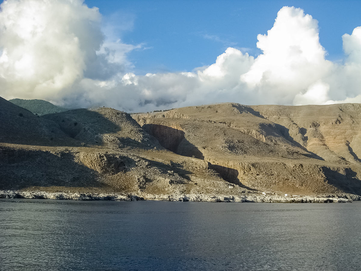 Canyon gorge hiking by the sea kids family adventure tour Crete Greece