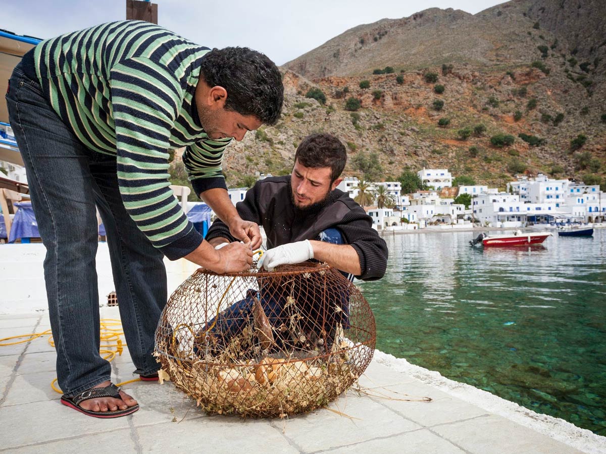 Kreta Lex fishermen family adventure tour Crete Greece