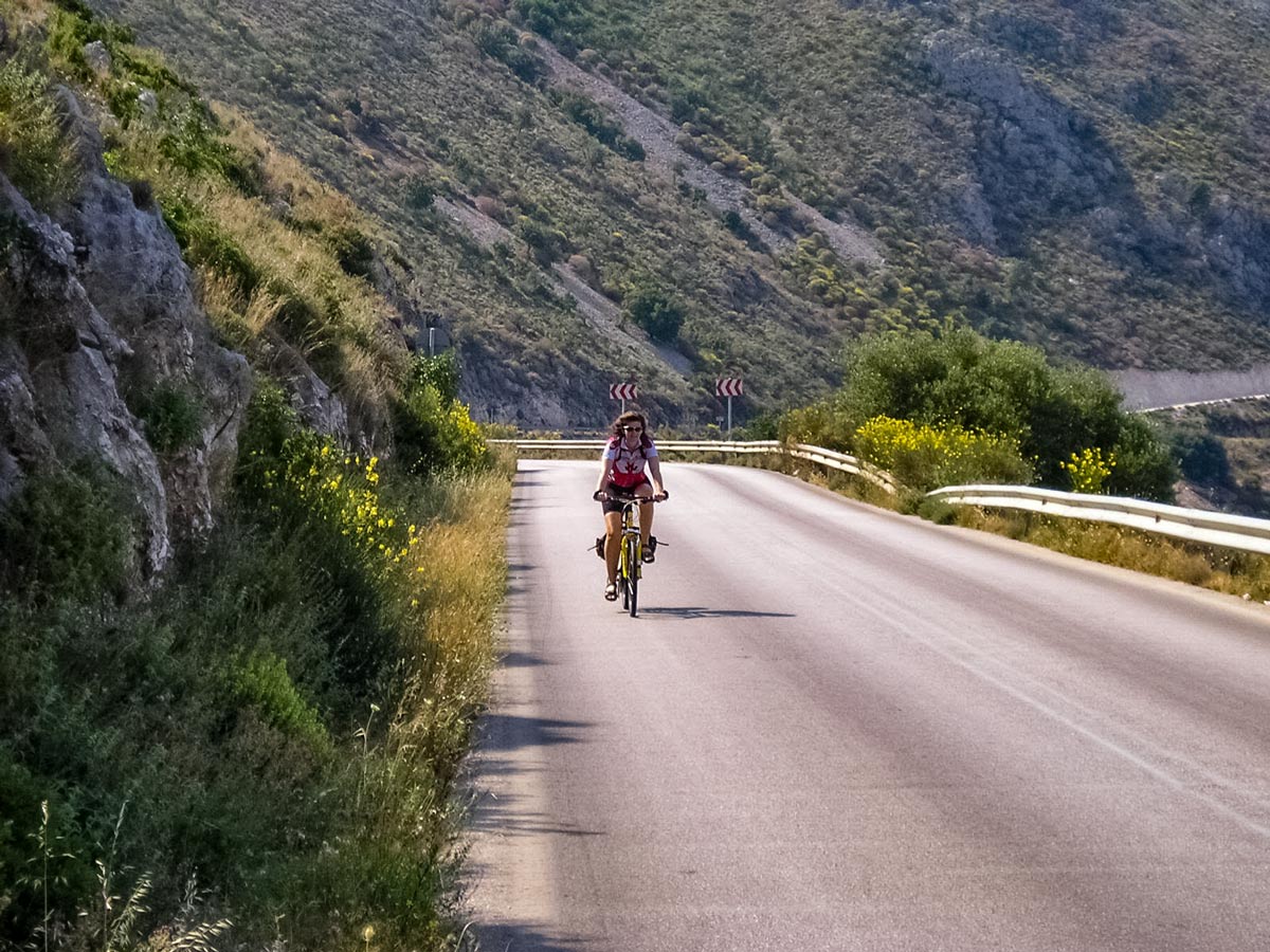 Bike cyclist Gerlsma Greece Kefalonia adventure bike tour