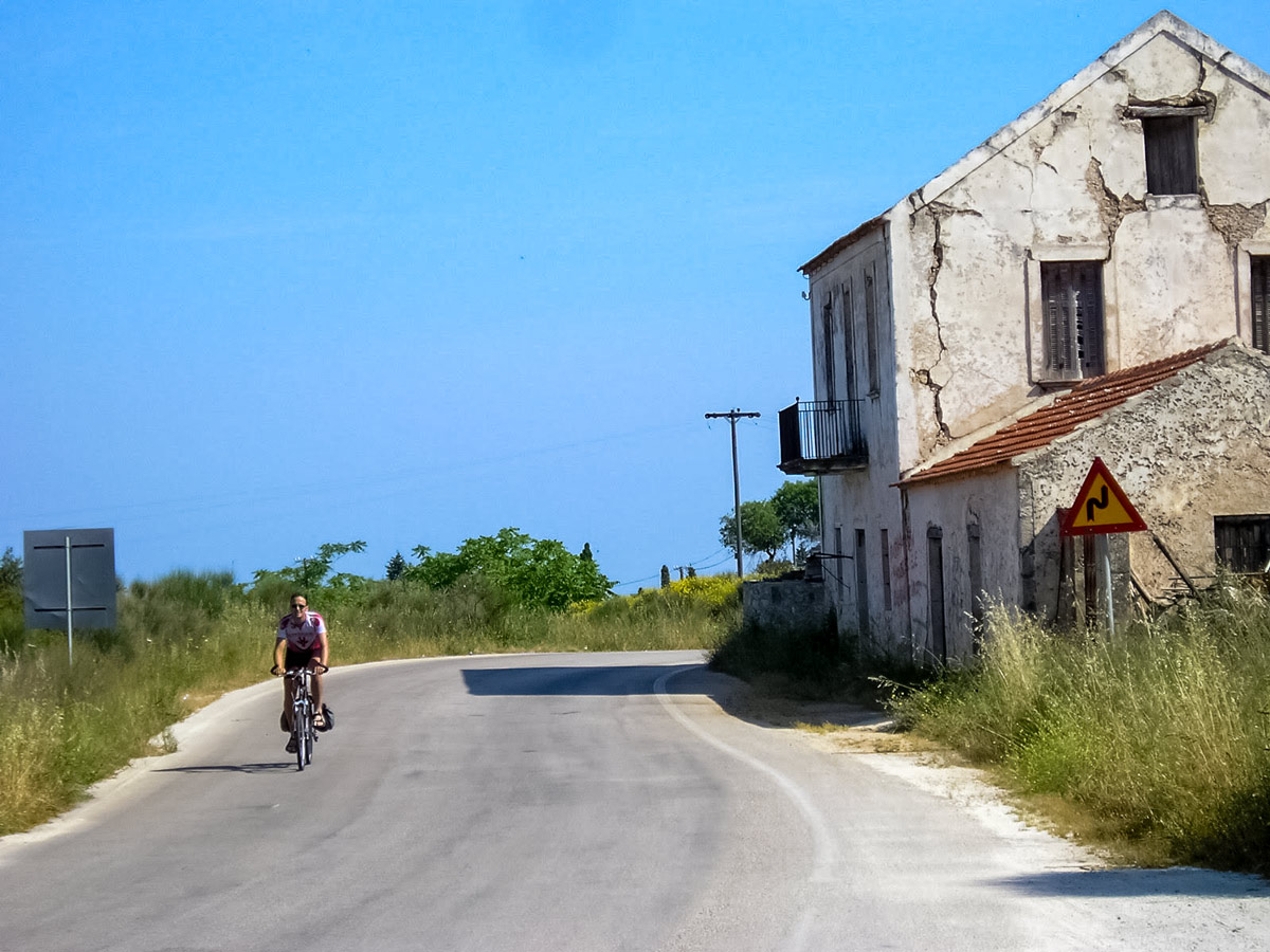 Gerlsma road cyclist Greece Kefalonia adventure bike tour