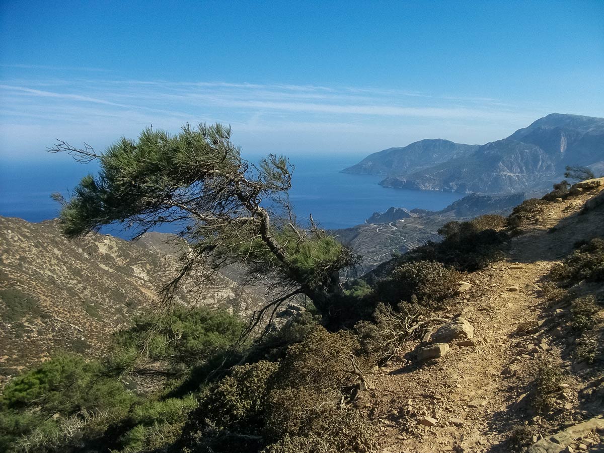 Mediterranean coastal trail walking hiking tour Karpathos Greece