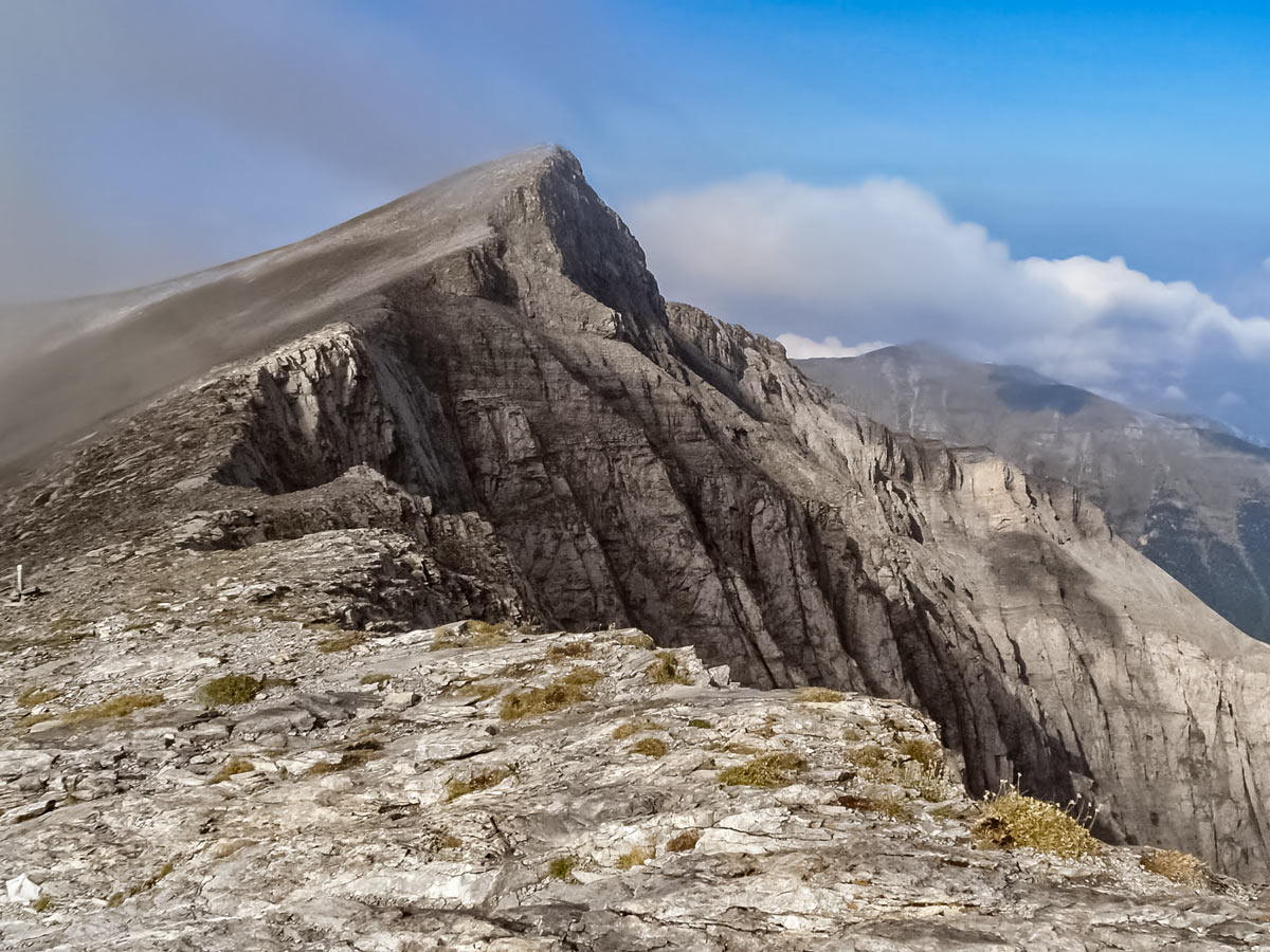Rock peak Litochoro Olympus hike exploring Greece