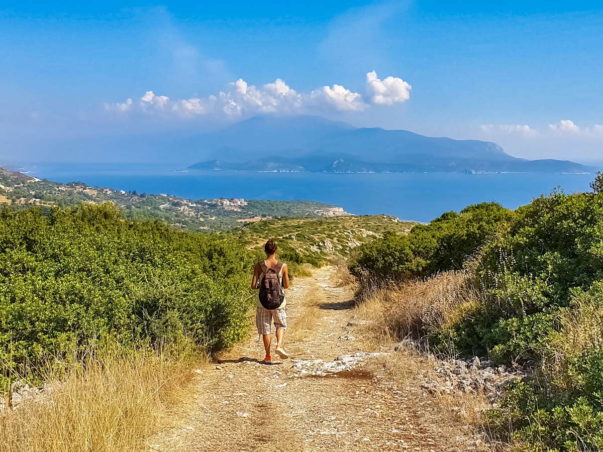 Exploring mediterranean islands Samos Island Greece walking tour