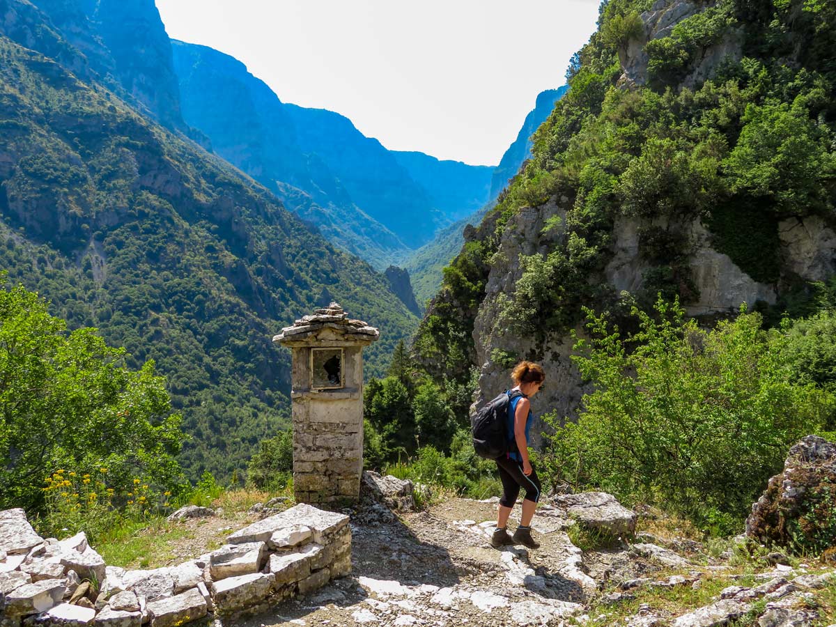 View on Vikos gorge from Vikos Zagori Vikos Gorge Greece