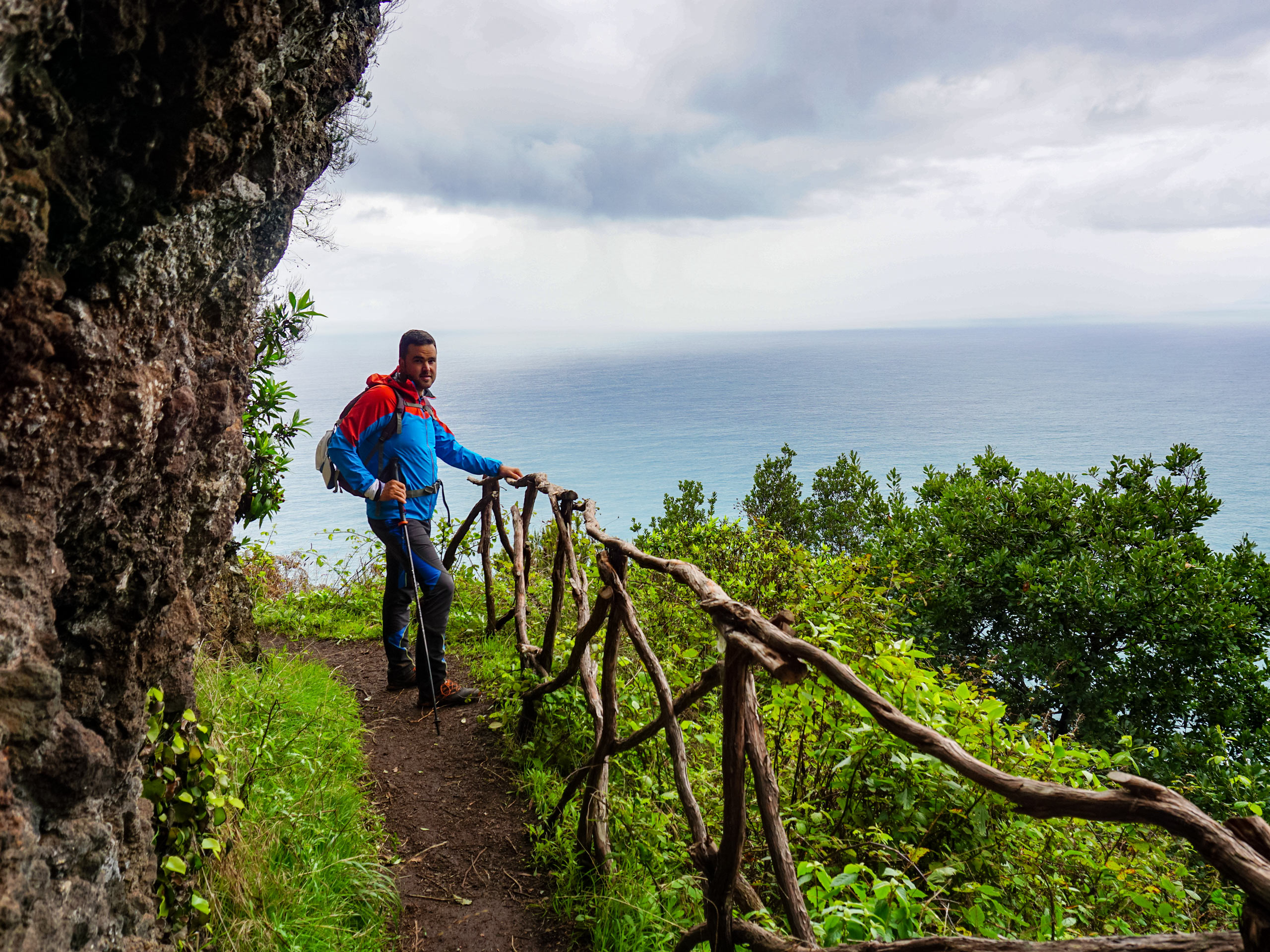 Porto da Cruz Cliffside walking path above the sea Madeira Spain walking tour