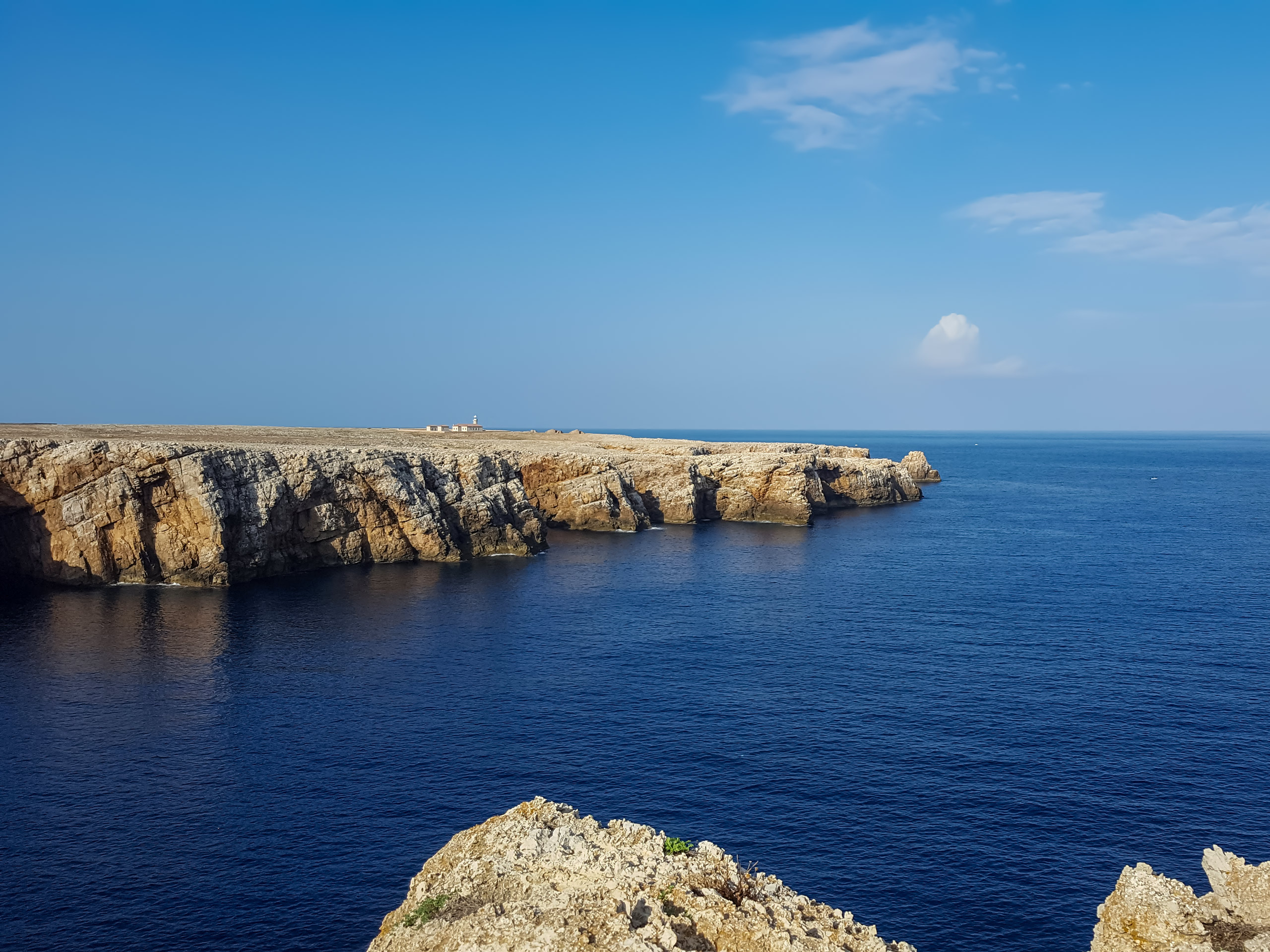 Peaceful cove and open ocean walking tour Menorca Spain