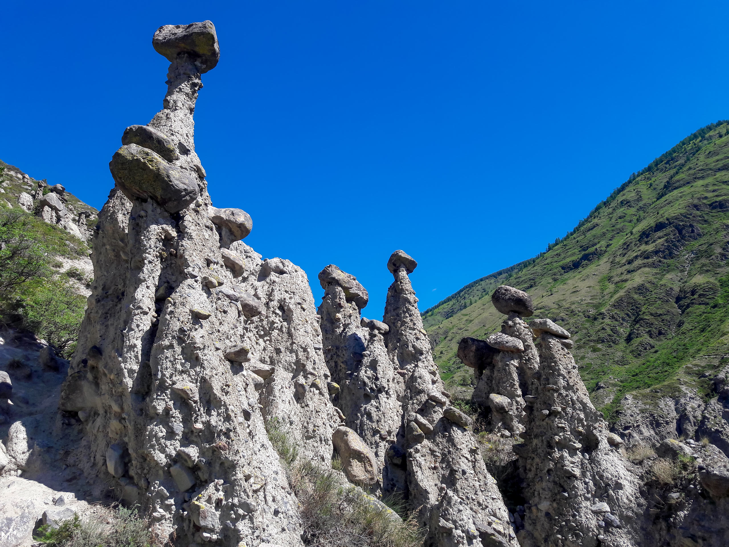 Unique rock formations in the Altai mountains Russia