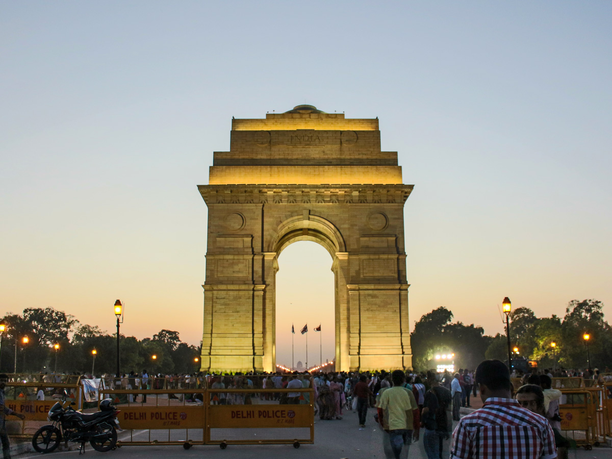 India Gate new delhi yoga Golden Triangle Himalayas India adventure tour