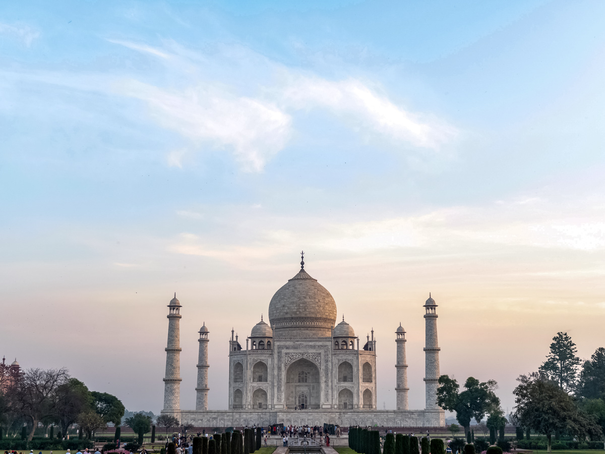 Taj Mahal agra yoga Golden Triangle Himalayas India adventure tour
