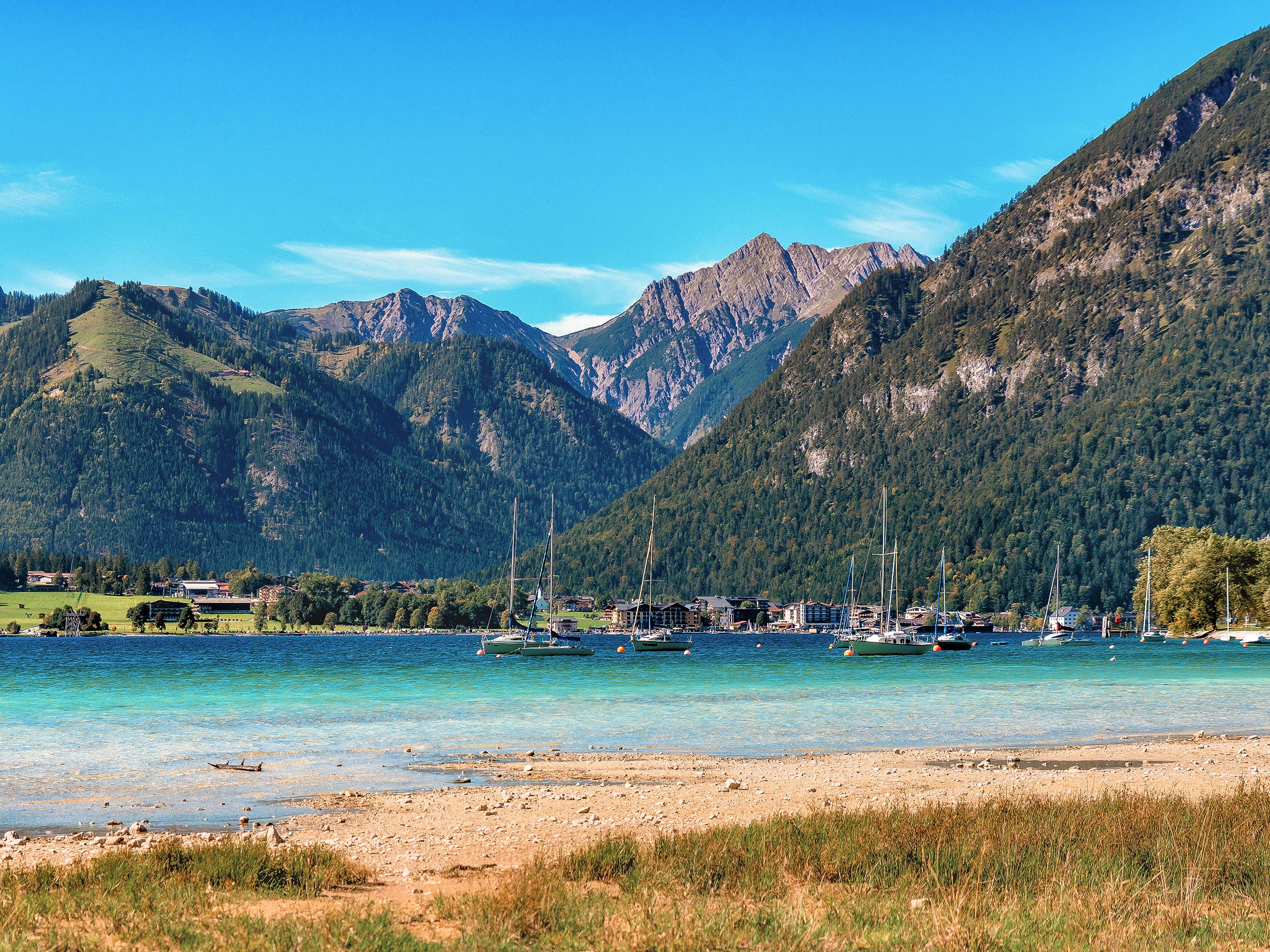 Maurach Achensee Lake and Mountains