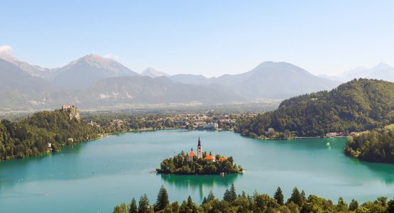 Bled City and Church