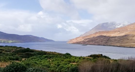 Rock over the sea in Ireland