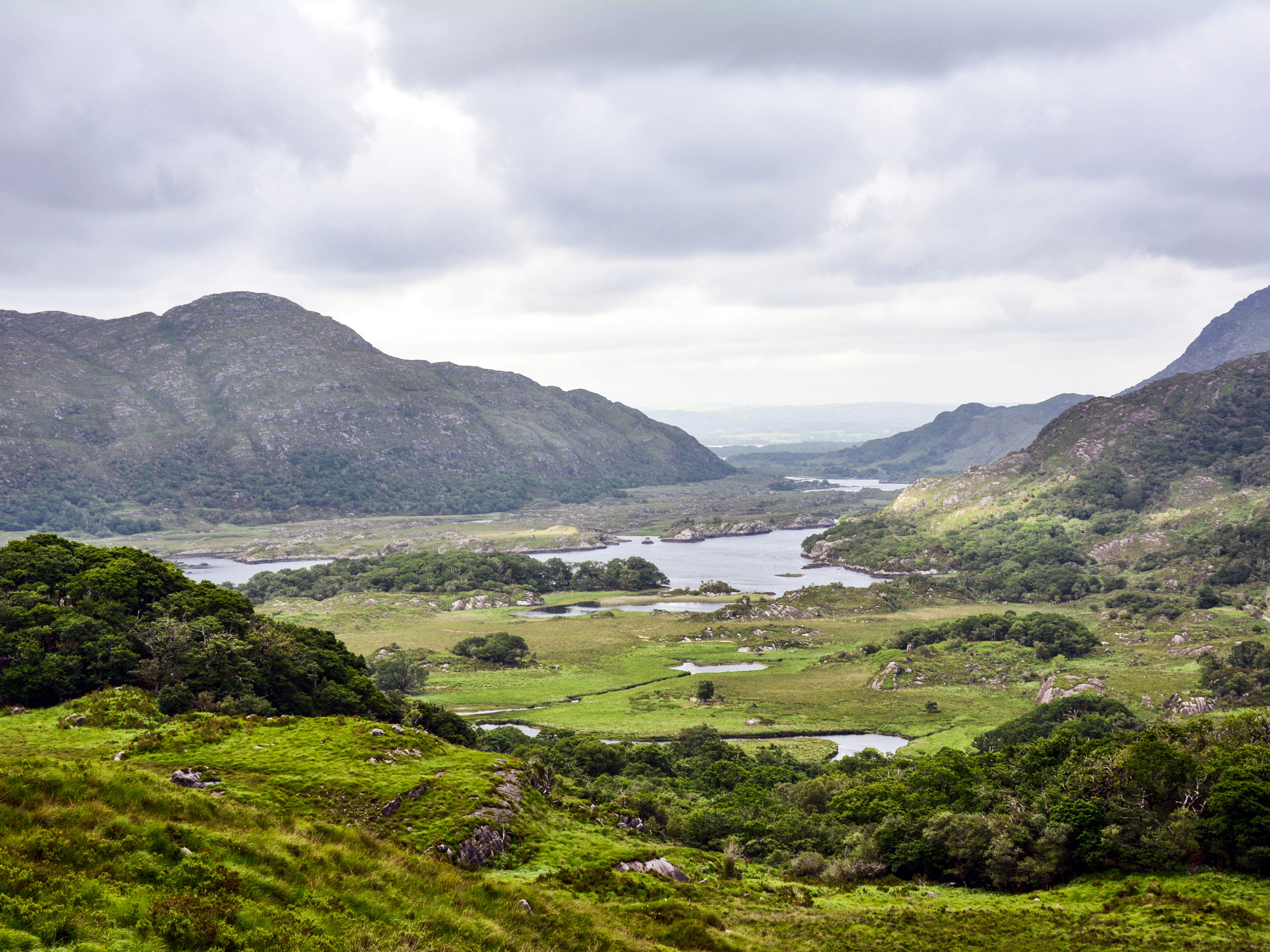 Hills and mountain landscape in Ireland