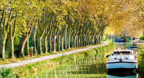 Boat on the Canal du Midi