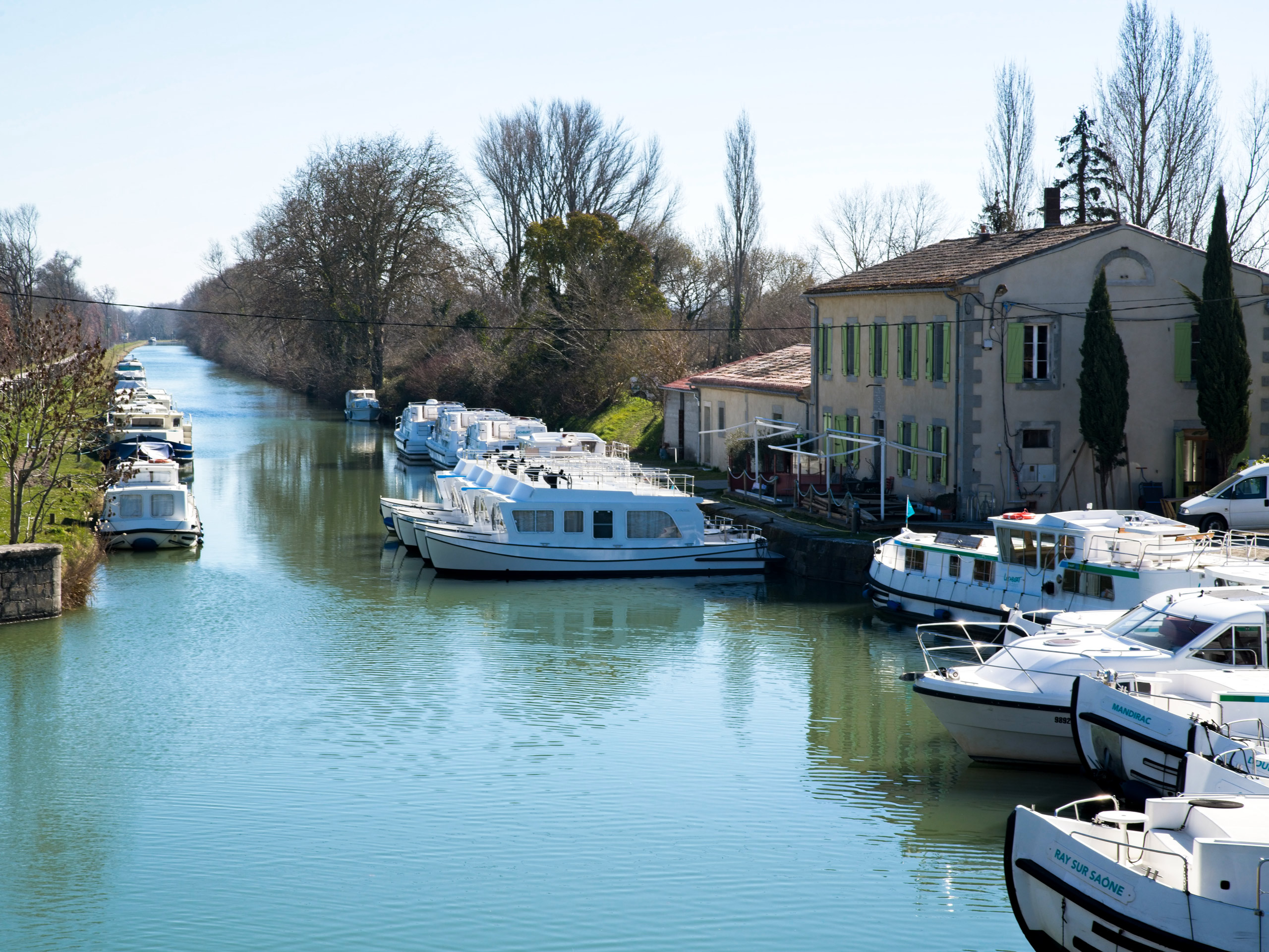 France Canal du Midi Boat station