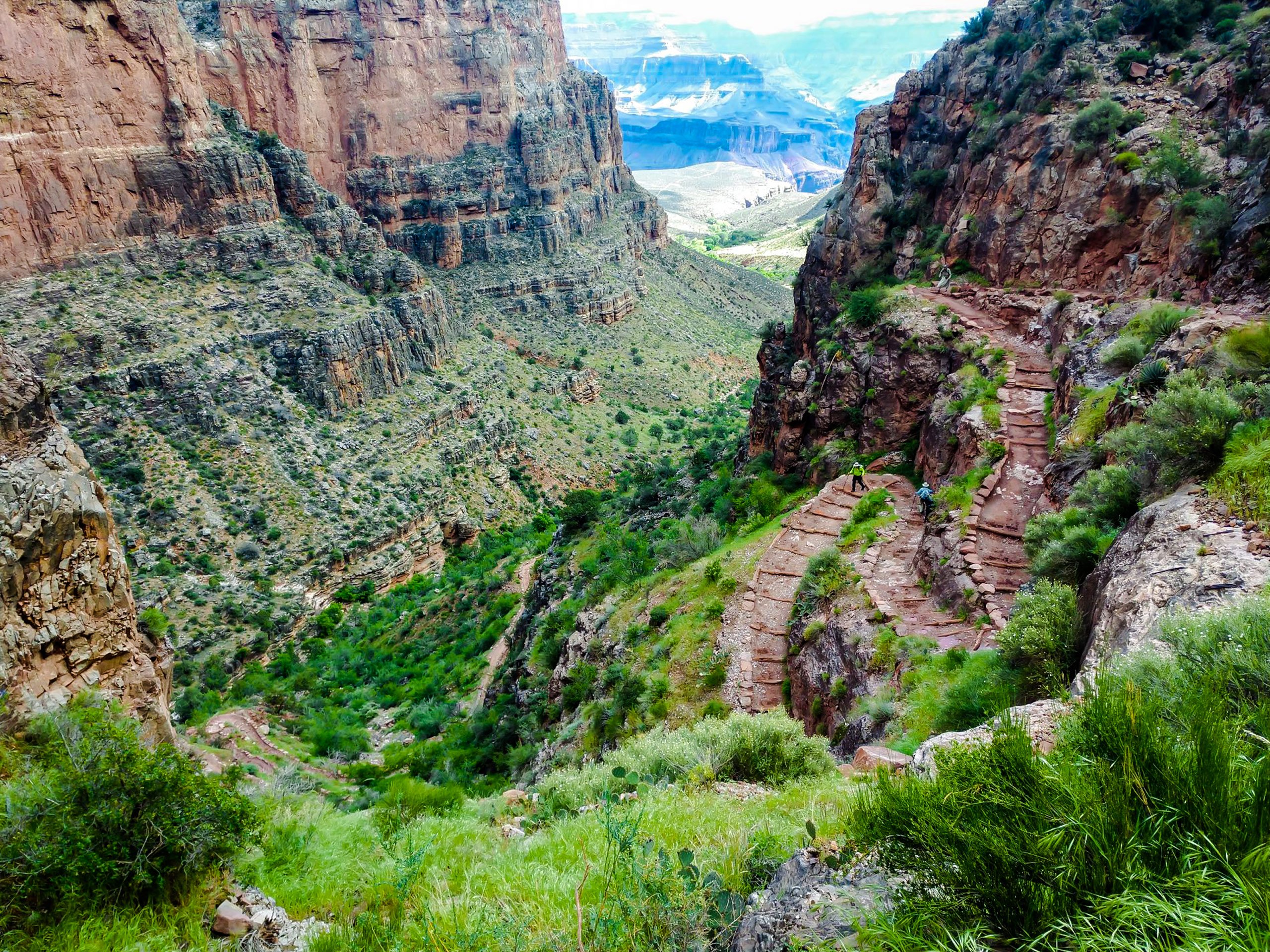 Hiking path in Grand Canyon USA