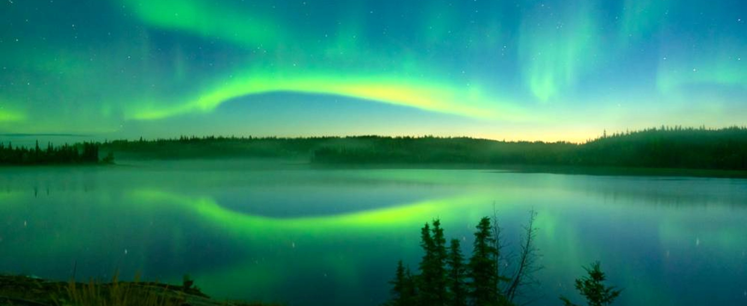 Northern Lights in remote Northwest Territories