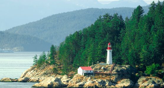 Lighthouse at Vancouver Island, British Columbia