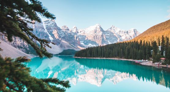 Maligne Lake near Lake Louise, Banff