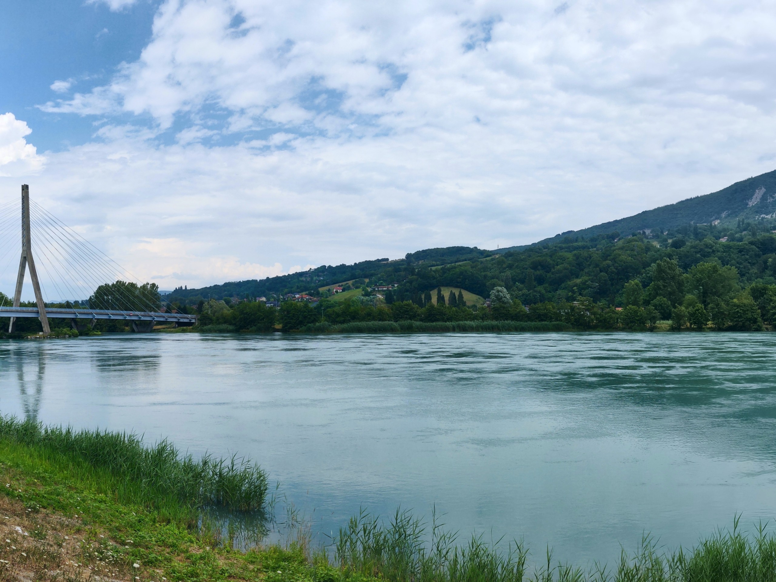 Bridge over the river (Biking from Geneva to Lyon)