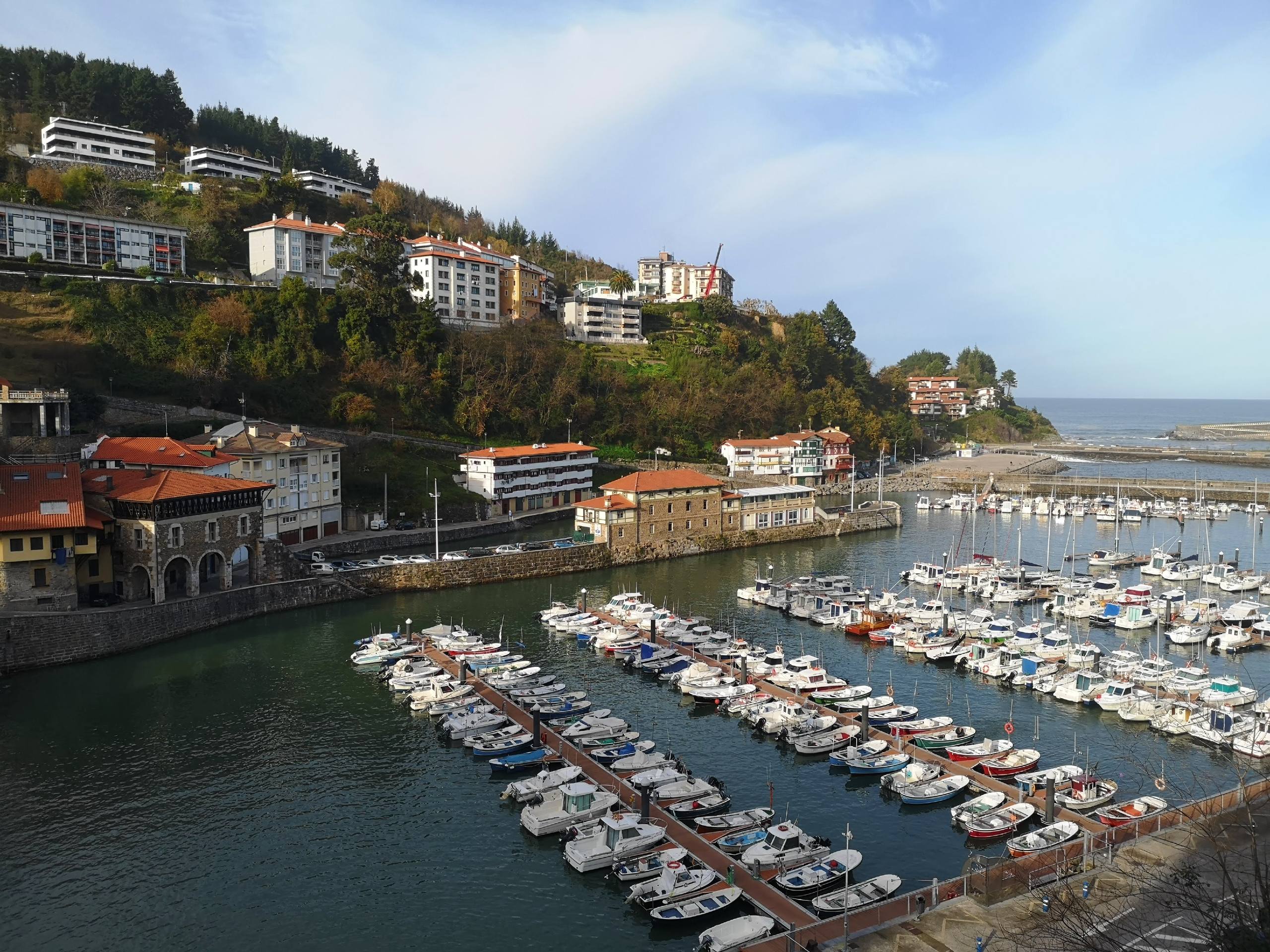 Mutriku harbour in Basque Country