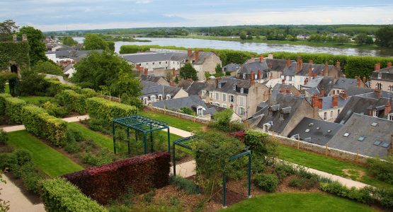 French village in Loire valley, as seen on a biking tour from Orléans to Saumur